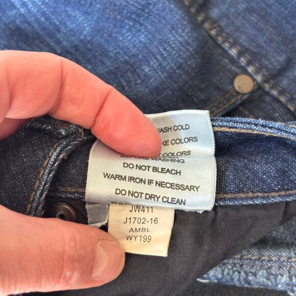 Jag Bootcut Jeans 6‎ Mid Rise Stretch Faded Mid Dark Western Rodeo 33" Inseam - Picture 13 of 13